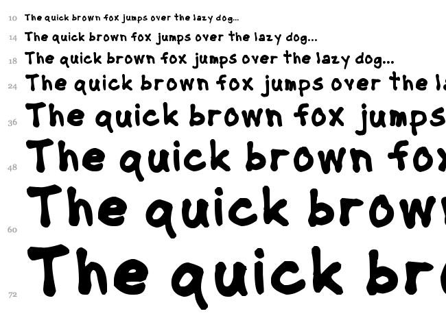 NipCen's Handwriting font waterfall
